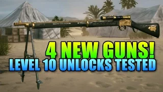 All 4 New Level 10 Guns Tested! - 120 Round Hellriegel Defensive | Battlefield 1