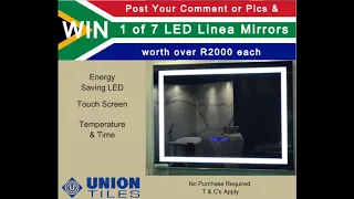 Win 1 of 7 Linea Luce Clock & Touchscreen Mirrors worth over R2000 each!