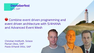 🔴 Combine event driven programming and EDA with SAP S/4HANA and Advanced Event Mesh