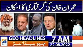 Geo News Headlines 7 AM - Government versus Opposition - 22 August 2022