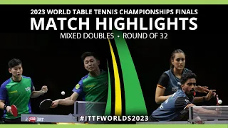 Kumahara/ Jouti vs Batra/ Gnanasekaran | XD R32 | 2023 ITTF World Table Tennis Championships Finals