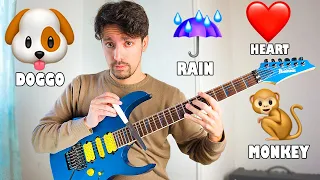 Emojis sounds on guitar