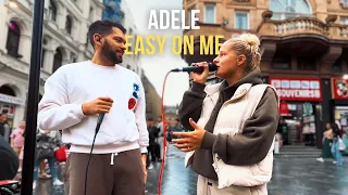 People STOPPED In Their Tracks For This DUET | Adele - Easy On Me (Luke & Liv Cover)