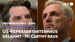US-Repräsentantenhaus setzt Vorsitzenden McCarthy ab | AFP