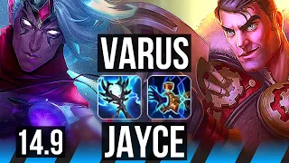 VARUS vs JAYCE (MID) | 65% winrate, 6 solo kills, 12/4/8, Dominating | EUW Diamond | 14.9