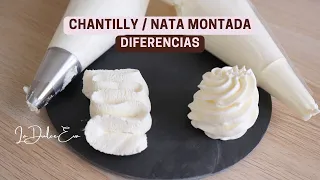 Diferencias entre Nata Montada y Chantilly @ladulceeva