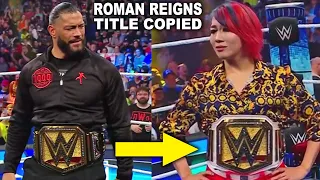 Why Roman Reigns Title Was Copied For Asuka's New Womens Title on SmackDown - WWE News June 2023