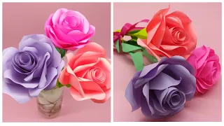 КРАСИВАЯ РОЗА из бумаги Цветы из бумаги Оригами Роза | BEAUTIFUL Paper ROSE Paper Flowers Origami