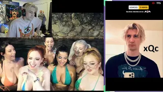 xQc reacts to Amouranth rating him with other girls