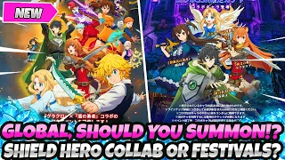 *F2P PLAYERS, SHOULD YOU SUMMON ON THE SHIELD HERO COLLAB* OR SKIP FOR FESTIVALS? (7DS Grand Cross)