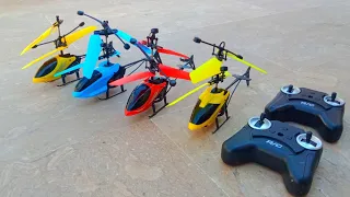 New Model 4 RC Remote Control Helicopter & Push On Of Remote Flying Test