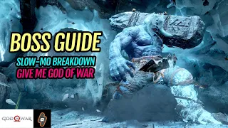 Slow-Mo Breakdown: EASY Way to defeat the Stonebeard King Boss Fight | Give Me God of War Difficulty