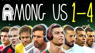 Messi & Ronaldo play AMONG US 1-4