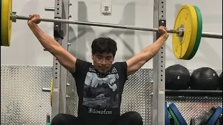 165lbs/75kg Snatch for 3 reps