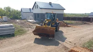 Работа JCB 3CX ECO и SDLG 936L в паре.