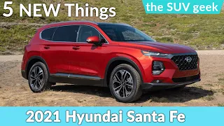 5 NEW Things on 2021 HYUNDAI SANTA FE | Upcoming mid-sized crossover SUV | Redesigned