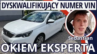 Peugeot 308 SW 1.5 BlueHDi  131 KM 2018r 116673km 59900zł - Lakiernik, który zamalował numer VIN.