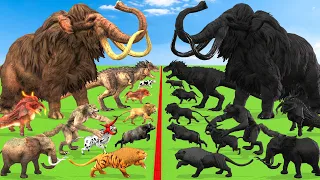 Prehistoric Mammals VS Shadow Itself Mammals Size Animal Epic Battle Animal Revolt Battle Simulator