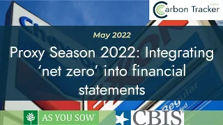 Why Net Zero Targets Should be Part of Financial Statements | Proxy Season 22 Exxon & Chevron