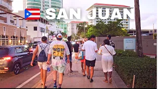 🇵🇷 SAN JUAN CONDADO BEACH DISTRICT PUERTO RICO WALKING TOUR 4K