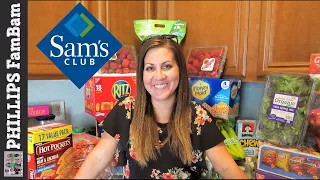 SAMS CLUB GROCERY HAUL | LARGE FAMILY GROCERY SHOPPING | PHILLIPS FamBam Grocery Haul