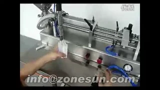 ZONESUN (10-300ml) pneumatic volumetric Softdrin liquid filling machine