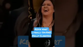 Kevin Hart Literally Tells Kelly Clarkson to Shut up!  😯😮 #KevinHart #KellyClarkson #Shorts