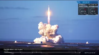 Falcon Heavy Launch with raw HD surround audio (Synched to footage)