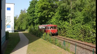 Schienenbus auf der Waldkraiburg Industriebahn...am 30.4.2024