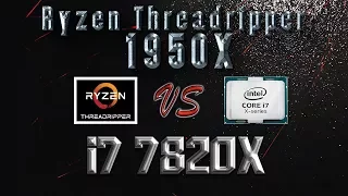 Ryzen Threadripper 1950X vs i7 7820X Benchmarks | Gaming Tests | Office & Encoding CPU Review