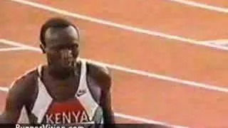 Moses Tanui and Haile Gebrselassie's shoe slip