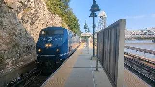 MTA Metro North Railroad Hudson Line trains at Marble Hill (8/6/2023)