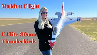 *Maiden Flight* E-Flite F-16 Thunderbirds 80mm RC EDF Jet