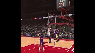 Michael Jordan Fast Break Dunk vs Los Angeles Lakers NBA 2k23 Gameplay PS5 4k #shorts