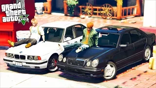 РЕАЛЬНАЯ ЖИЗНЬ В GTA 5 - КУПИЛИ MERCEDES E55 И BMW M5! ШАШКИ ПО ТРАССЕ! 🌊ВОТЕР