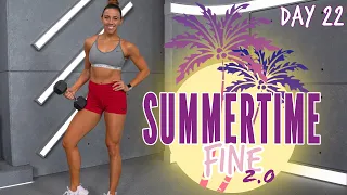 45 Minute Full Body Bootcamp Workout | Summertime Fine 2.0 - Day 22