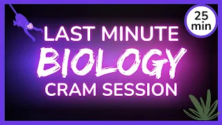 Last Minute Biology EOC Cram Session - 25min Crash Bio Review!