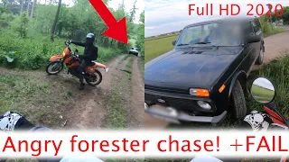 Angry forester chase 2020! 3 Forester! +FAIL | Full HD | HuskyBasti