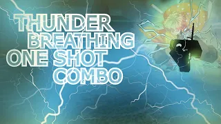 THUNDER BREATHING ONE SHOT COMBO TUTORIAL | Rogue Demon