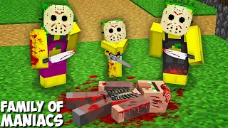 Why did MY FAMILY BECOME MANIACS and COMMITTED MURDER in Minecraft ? SECRET SCARY FAMILY !