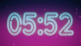 10 Minute Countdown neon timer / неоновый счетчик