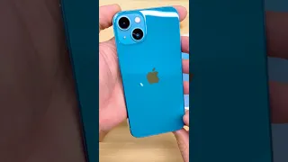 THIS Blue iPhone 13 Looks STUNNING!🫢| Unboxing #shorts #apple #iphone13