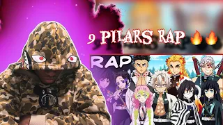 The Demon Slayer Pillars Rap ft. Rustage, Gameboyjones & more |REACTION| !!!!🔥🔥🔥