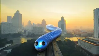 Slither.io in Real Life [Giant Worm]