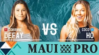 Johanne Defay vs. Coco Ho - Round Two, Heat 1 - Maui Women's Pro 2017