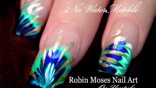 No Water Needed - 3 DIFFERENT Marble nail art Tutorials