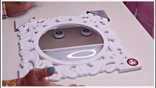 I USED THIS NEW DOLLAR TREE MIRROR IN A GLAM DIY