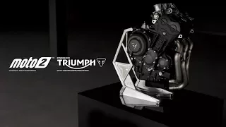 Introducing the Triumph Moto2 765cc triple engine
