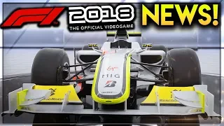 BRAWN IS IN F1 2018 GAME! | F1 2018 Game News and Classic Cars Gameplay Trailer