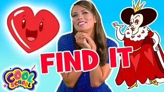 Find The HEARTS💖💜Alice in Wonderland Story Time with Ms. Booksy💖Find It Games | Cartoons for kids